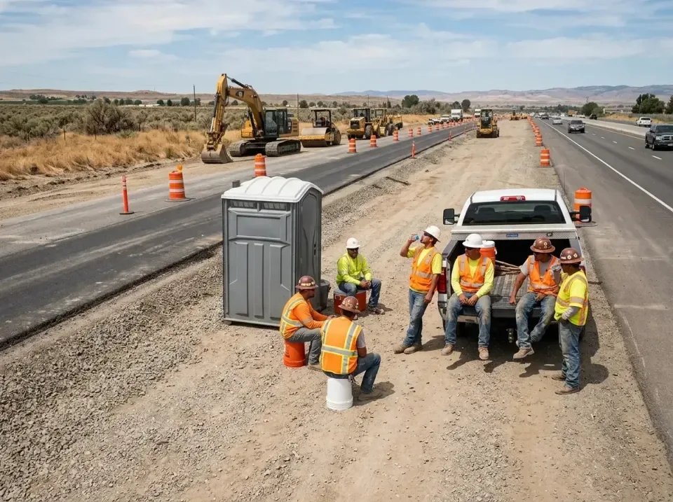 highway-road-construction-crew-007 — frequently asked questions, Porta Potty and Restroom Rentals in Pleasant Garden, NC